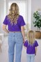 Mother Unisex Kids Combination Oversize T-Shirt Twin T-Shirt Colorful Flower Printed (Single Price) - 2