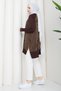 Women's Silk Kupra Mercerized Knitwear Tunic with Side Zipper Detail - 7