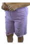 Plus Size High Waist Ripped Pocket Denim Women's Shorts - 5