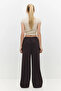 Wide-Legged Sweatpants with Elastic Waistband and Laces - 6