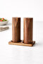 Acacia Salt and Pepper Shaker Set Premium Salt and Pepper Grinder with Wooden Mill Stand