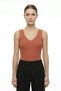 Women's Premium Salmon Knitwear Body Flexible Full Lycra V-Neck Summer Athlete T-Shirt