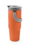 Orange Thermos with Straw and Direct Drinking Steel Cup 900 ml 38757 - 5