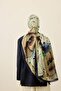 Poppy Pattern Liva Modal Shawl - 3