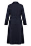 Linen Fabric Skirt Jacket Double Set 0256-05 Navy Blue - 6