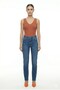Women's Premium Salmon Knitwear Body Flexible Full Lycra V-Neck Summer Athlete T-Shirt - 6