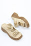 Poli̇na Double Buckle Platform Sole Slippers - 3