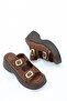 Poli̇na Double Buckle Platform Sole Slippers - 3