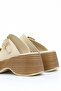 Poli̇na Double Buckle Platform Sole Slippers - 4