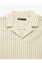 Striped Khaki Men's Shirt 6Sam60010Hw - 4