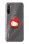 Realme 5I / 6I / C3 Compatible Strawberry Hello Kitty Patterned Transparent Phone Case