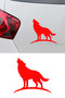 Howling Wolf Car Sticker – Car Window Hood Sticker - Wolf Motorcycle Car Sticker 15X14Cm