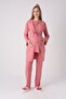 Set of 3: Cotton Maternity & Pregnancy Pajama Set with Lace Robe