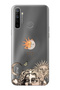 Realme 5I / 6I / C3 Compatible Sun and Moon 777 Pattern Transparent Phone Case