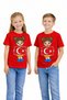 Unisex Kids Bayram Printed T-Shirt 100% Cotton – Red Unisex Summer Kids T-Shirt (Single Price)