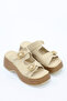 Poli̇na Double Buckle Platform Sole Slippers