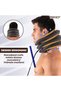 ® Cervical Pillow, soft, adjustable, inflatable, improves posture, brown - 4