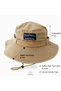 Outdoor Safari Hat – Men's Women's Cotton Boonie Hat, Wide Brim, Breathable, Adjustable - 4