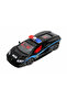 Die-Cast Police Supercar Model with Lights & Sound – 1:24 Scale Pull-Back Toy Car-Black - 2