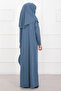 Hijab Children's Prayer Dress Baby Blue - 3
