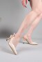 Narin Satin Heeled Shoes Beige