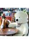180-190 cm Giant Boy Cute Plush Bear with Bow Tie - Special Gift for Lover, Spouse, or Friend - 2