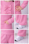 Girl's Stylish Bow Appliqué Double Set 3-11 Years Old I in School, Park I Girl's Set I Ruffle Fabric - 4