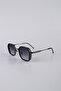 Smoked Geometric Metal Framed Gradient Glass Unisex Sunglasses Gg25Mp3423R03 - 2