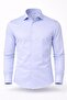 Slim Fit Long Sleeve Easy Iron Cotton Satin Men's Shirt - 4