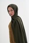 Monogram Pattern Liora Cotton Shawl Forest Green - 3