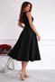 Women's V-Neck Zara Crepe Fabric Midi Length A-Line Stylish Dress Editor's Picks - 4