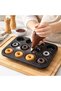 12-Piece Muffin Mold with 3 Different Patterns Cake Muffin Cookie Mold Granite - 6