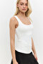 Square Neck Thick Strap Basic Athlete's Undershirt