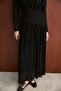 Corsage Detailed Lace Dress Black 2758 - 4