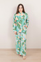 Green & Blue Abstract Printed Co-Ord Set