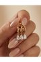 Orlina Triple Look Drop Stone Dangle Xuping Earrings - 7