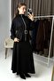 Loyşa Waist Pencil Belted Double Suit Black