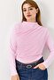 Women's Gathered Side Blouse Pink