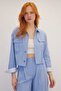 Sleeve Line Detailed Suit Blue - 3