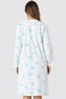 Women's Long Sleeve Lace Detailed Nightgown Relaxed Fit Daily Home Dress - 4
