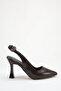Brown Bowknot 9cm Women's Shoes - 3