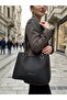 Stylish Model Large Size Premium Silver Logo Handbag and Wallet Combination Tote Bag Size: 22 X 34 cm - 2