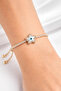 Brass Zircon Stone Evil Eye Star Model Gold Color Elevator Women's Bracelet - 2