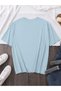 Cat and Butterfly Print Short Sleeve T-Shirt - Soft Round Neck - 2