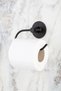 Black Round Adhesive Long Towel Holder Ring Towel Holder Wc Outdoor Toilet Paper Holder Roll Towel Holder Set - 4