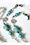 Turquoise Natural Stone Eyeglass Chain – with Turtle Figure – Thinblack ® - 2
