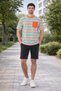 Pocket Detail Striped T-shirt