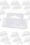 Transparent Pvc Hanger Bracket Product Display Hanger Clip (Compatible with Metal Rod) 50 Pcs