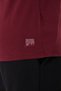 Burgundy Loose Fit Men's T-Shirt 100% Cotton Crew Neck Solid Color T-Shirt - 4