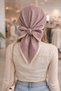 Betty Bands Striped Bandana Scarf with Lace Detail on the Edge - 4